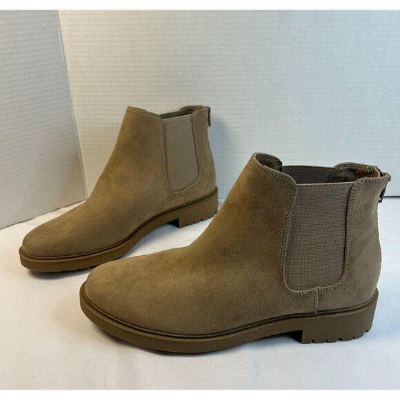 Kensie Shoes - Kensie Sandor Chelsea Boot Women Size 9M Tan Suede Short Ankle Fashion Shoes
